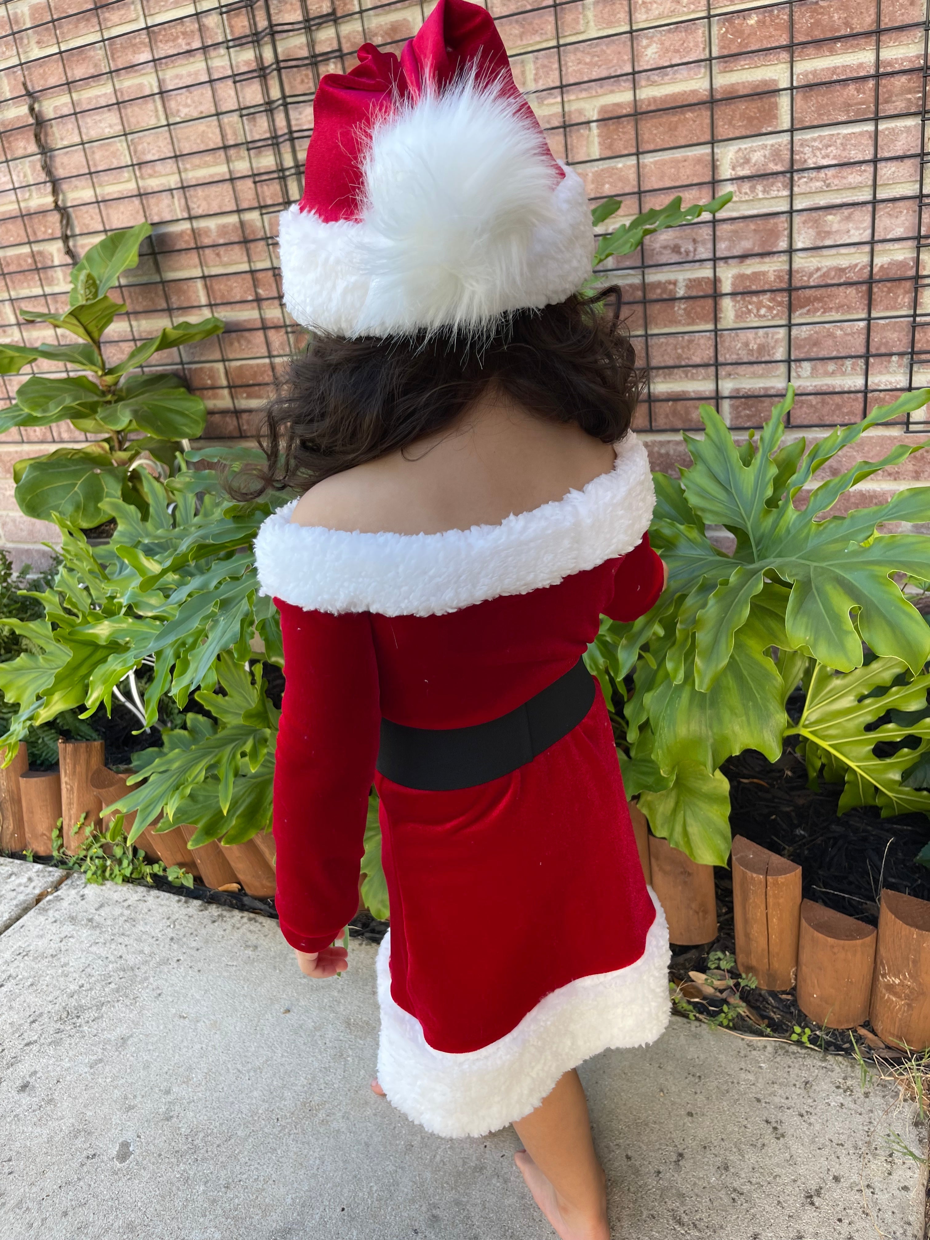 Santa Baby Dress with Belt