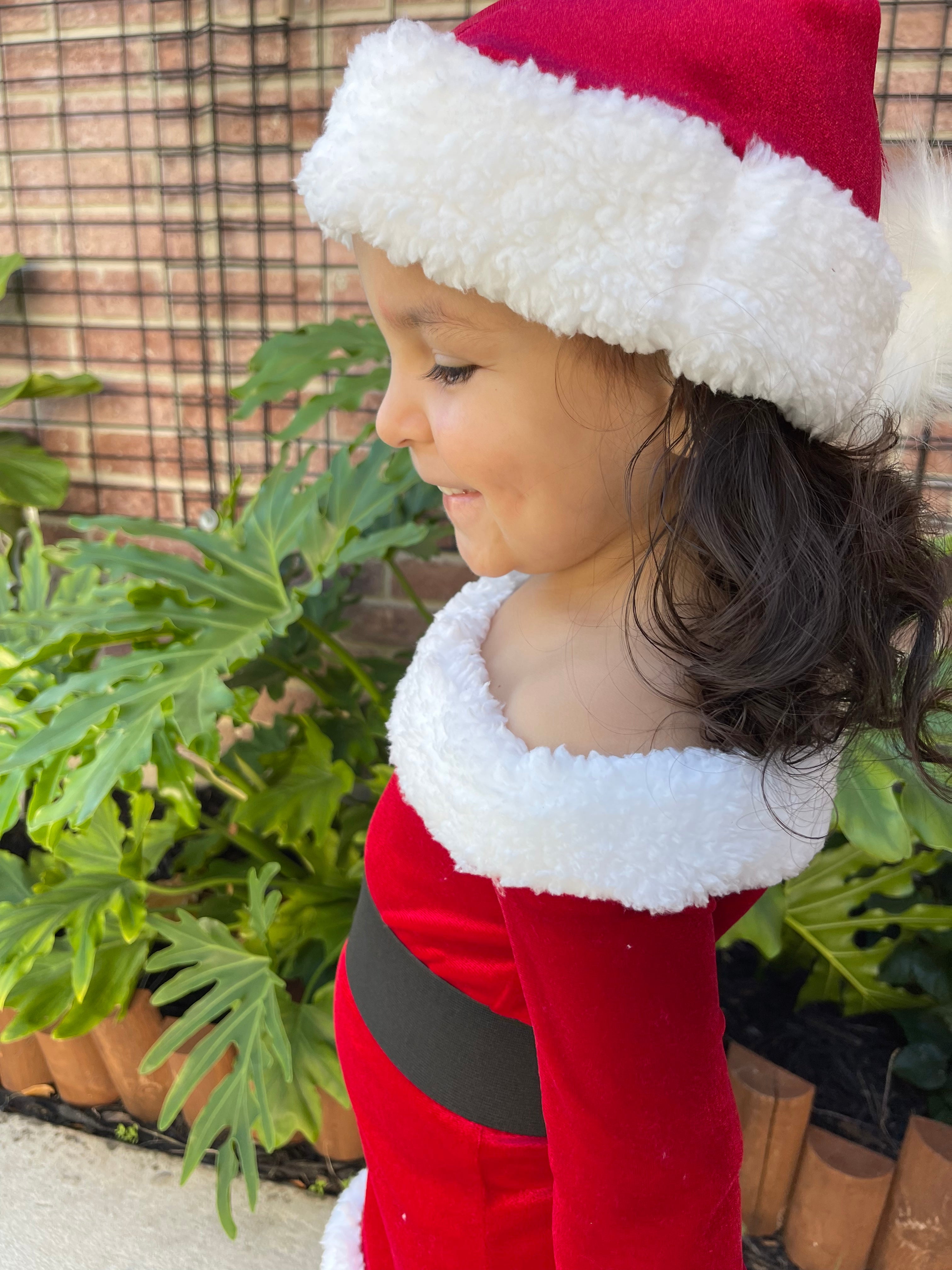 Santa Baby Dress with Belt